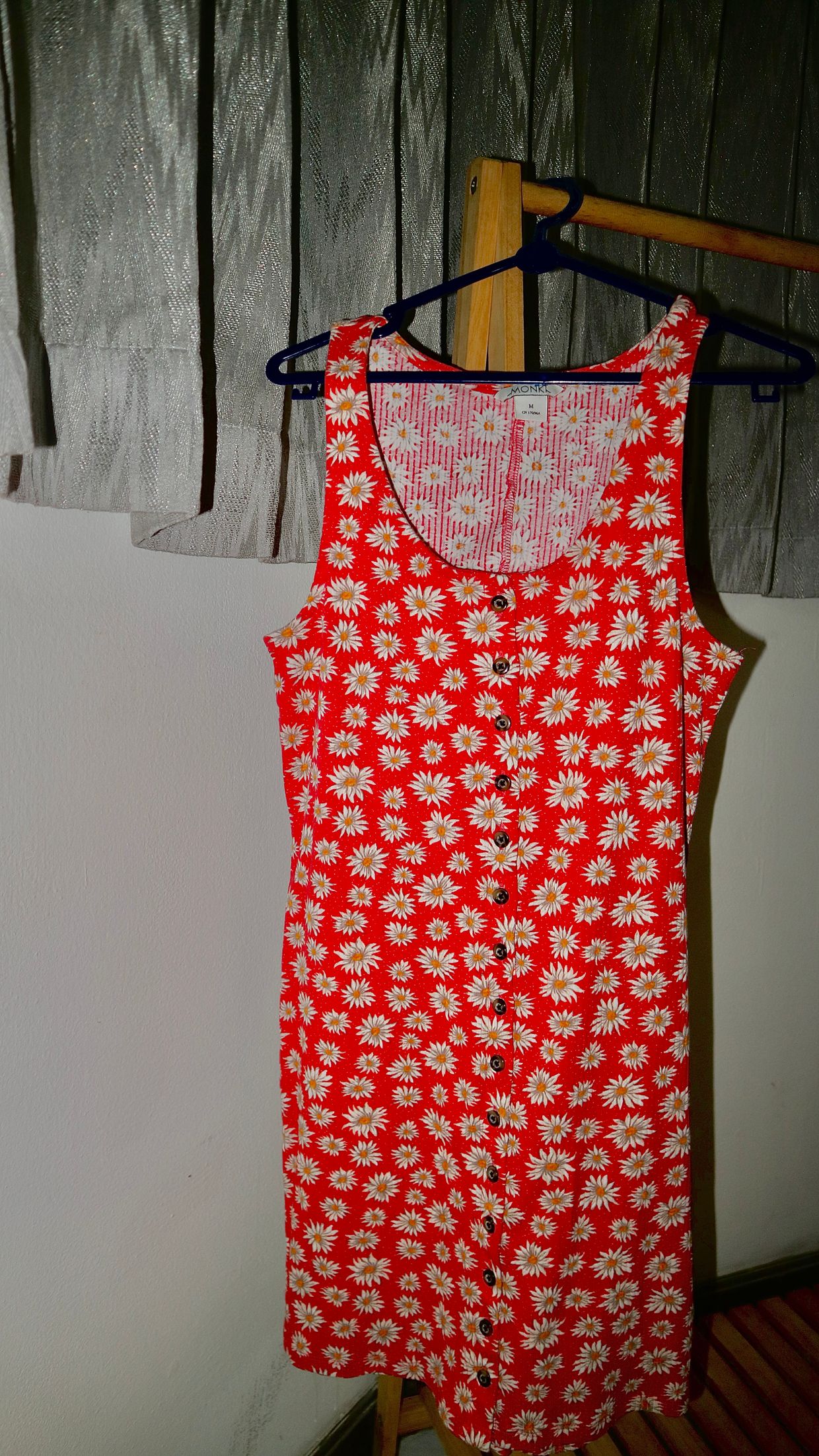 Summer dress Wanita white red