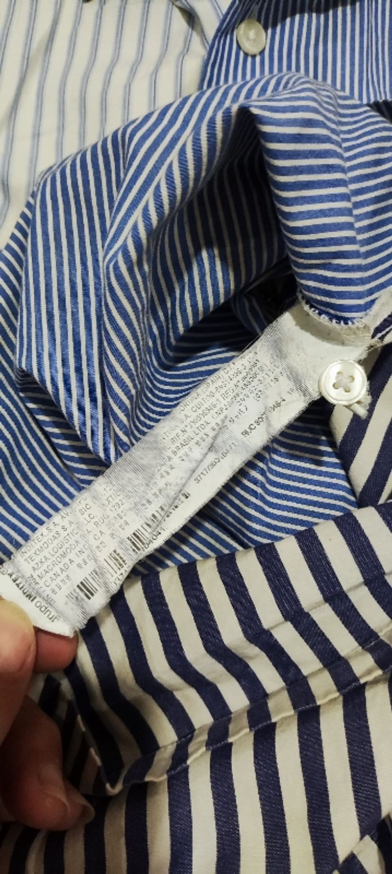 Zara man Stripe Patchwork Relaxed Fit Shirt, foto 6
