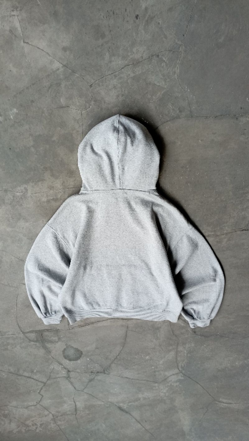 2000's Heavyweight Gray Hoodie Boxy, foto 4