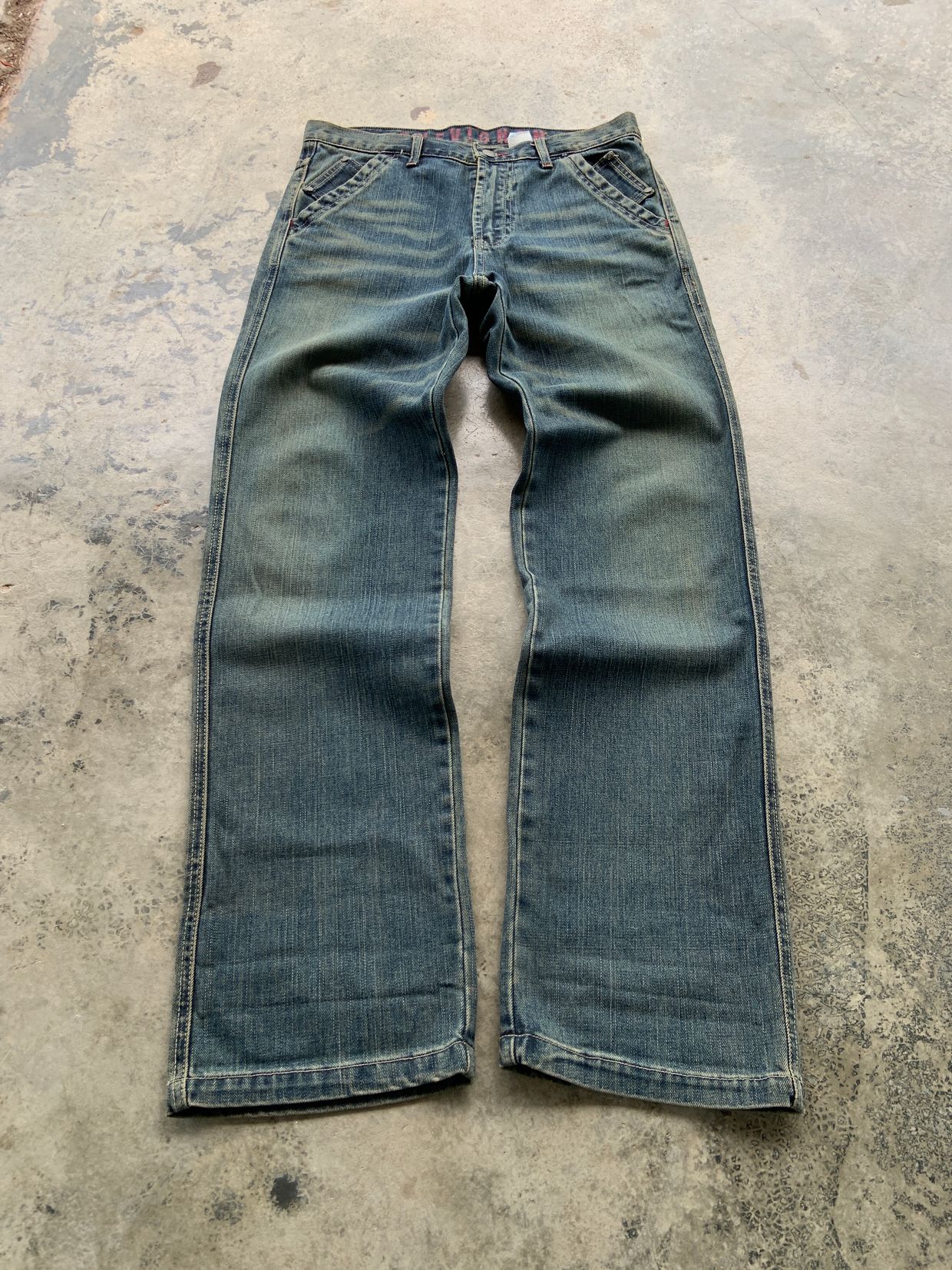 Vintage Streetwear Jeans Pria blue
