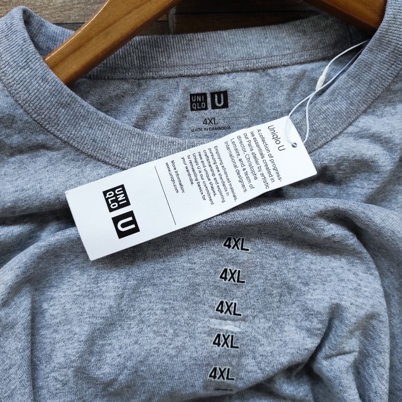 Kaos uniqlo bnwt size 4XL, foto 3