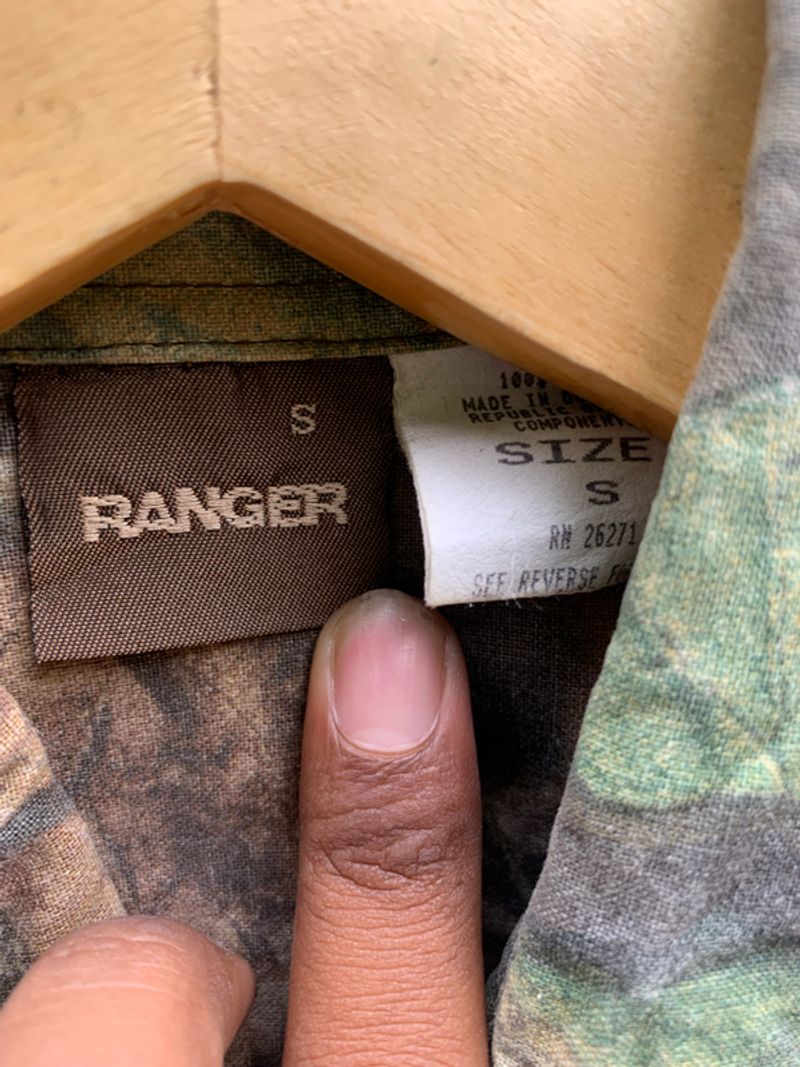 Ranger realtree avantage timber print double pocket button u, foto 9