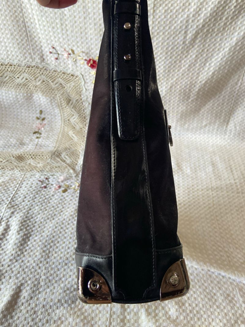 Metrocity Black Nylon Hobo bag, foto 9