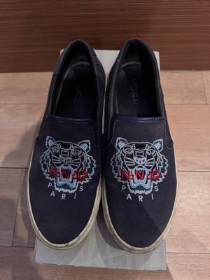 kenzo k skate slip on sneakers in navy