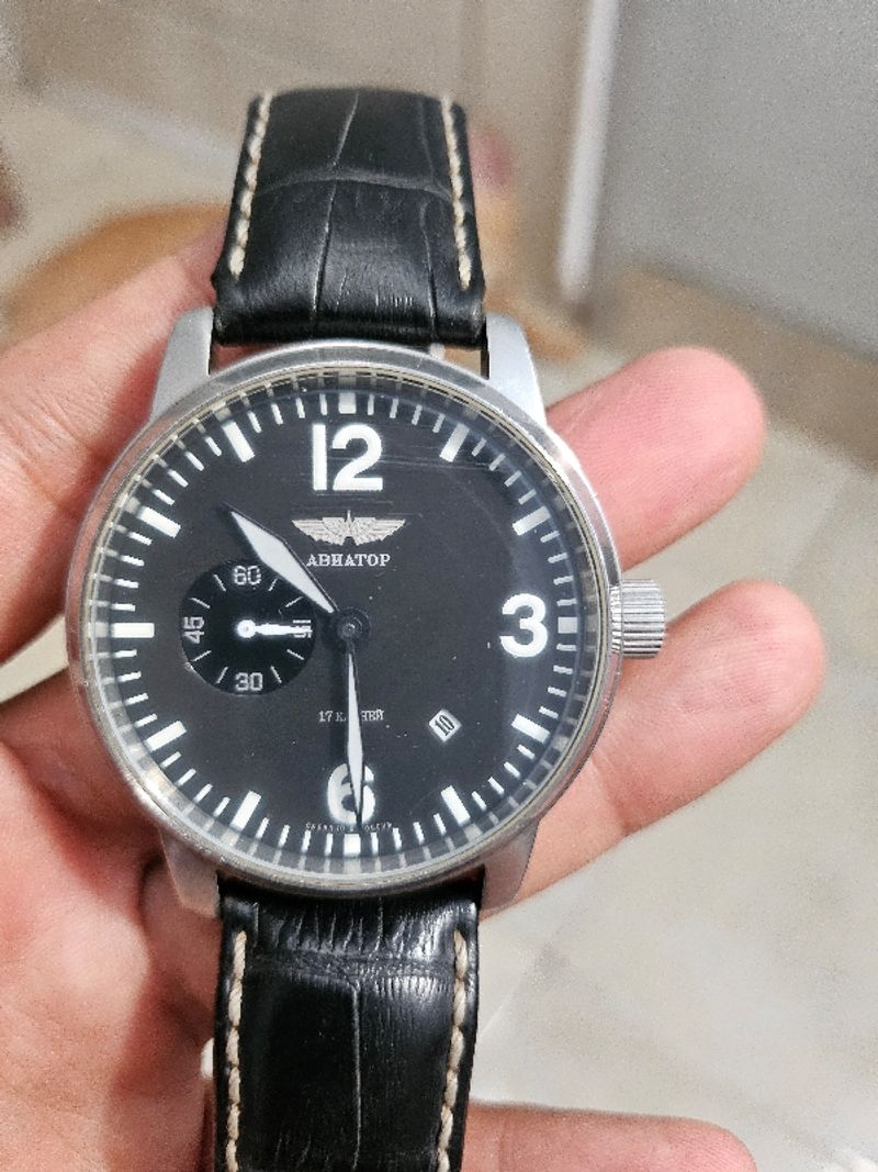 Jam Tangan Pria Aviator Russian Pilot Original, foto 6
