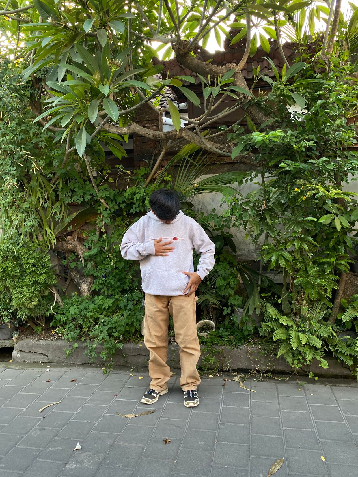 Y2K Hoody Pria gray, foto 7