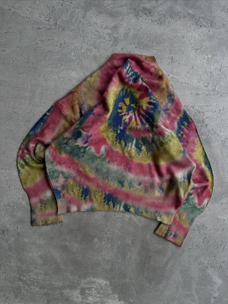 Smaddy knitwear tie-dye abstract pattern sweater, foto 6