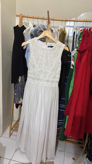 DRESS WARNA PUTIH BRUKAT - MARC JACOBS