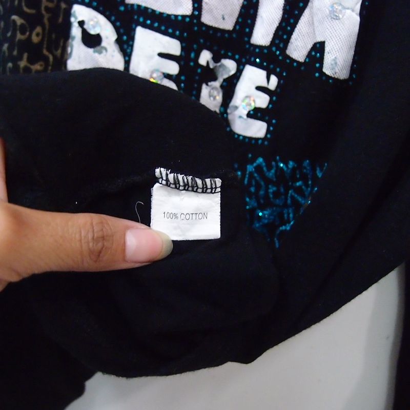 BV311 SIZE M BLACK KAOS LENGAN PANJANG, foto 3