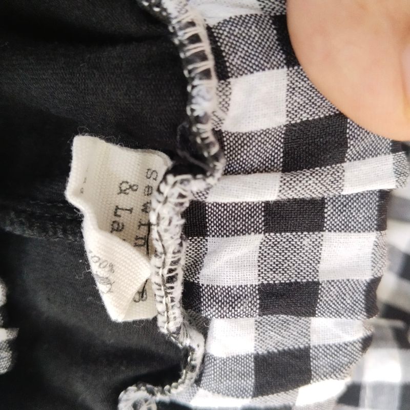 Gingham Rokcel Skirt Monochrome, foto 3