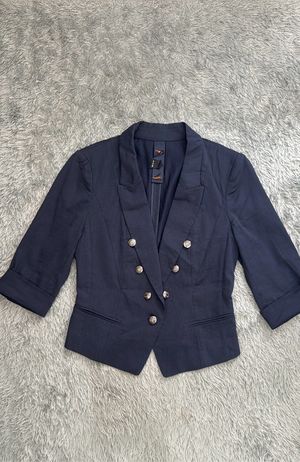 Futurist Blazer Wanita navy