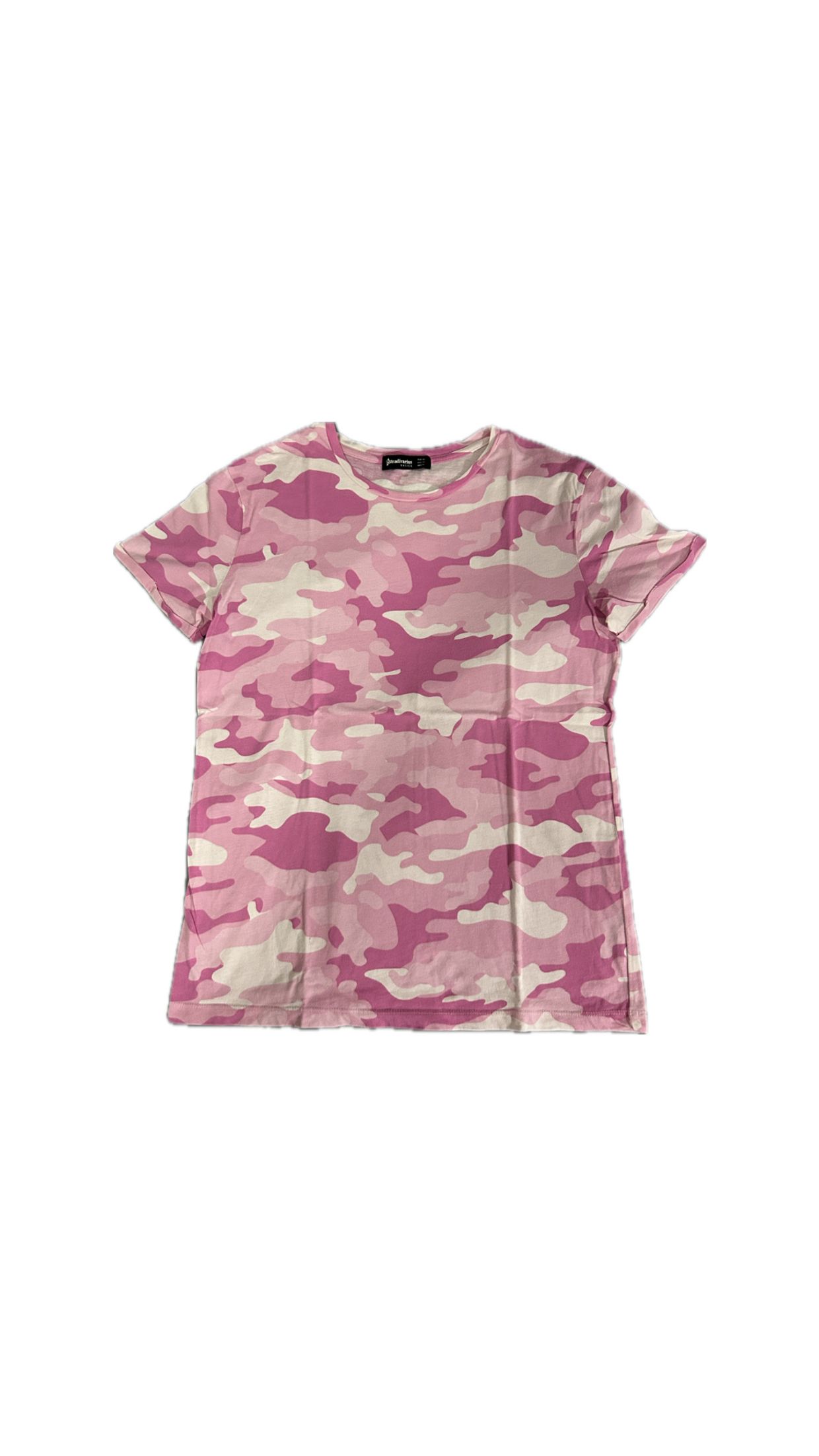 Stradivarius Minimalist Casual T-shirt Wanita pink