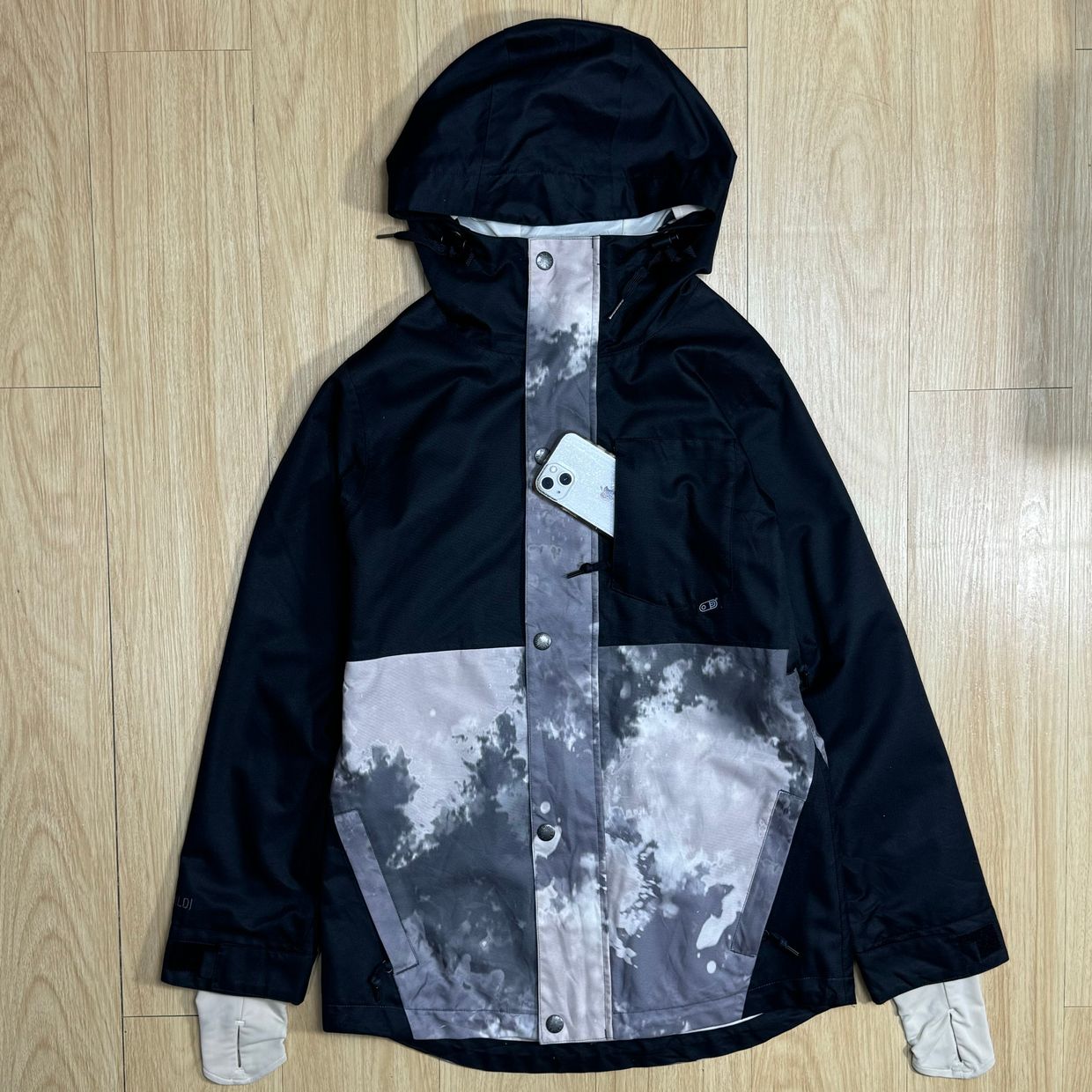 Vintage Sportswear Windbreaker Pria multicolor black