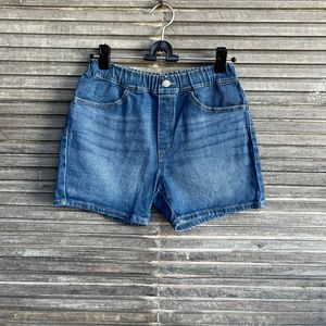 D226 - Celana Pendek Denim (Biru Tua) Uniqlo Kids