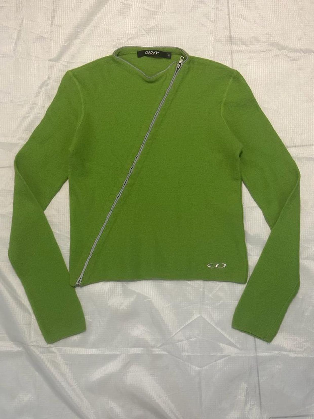 DKNY Jersey Wanita green gray, foto 5