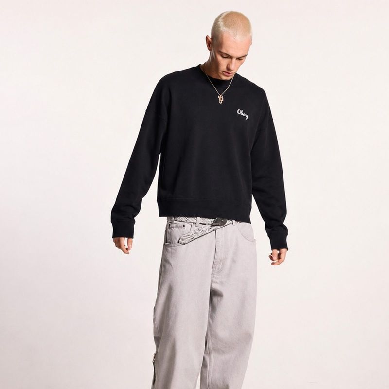 Obey Small Logo Crewneck, foto 3