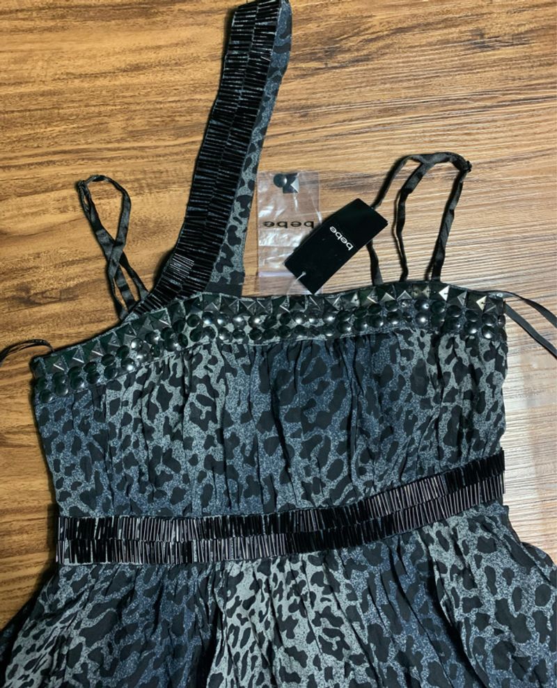 Y2K leopard bebe dress | New, foto 2
