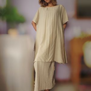 Pleats Top & Skirt