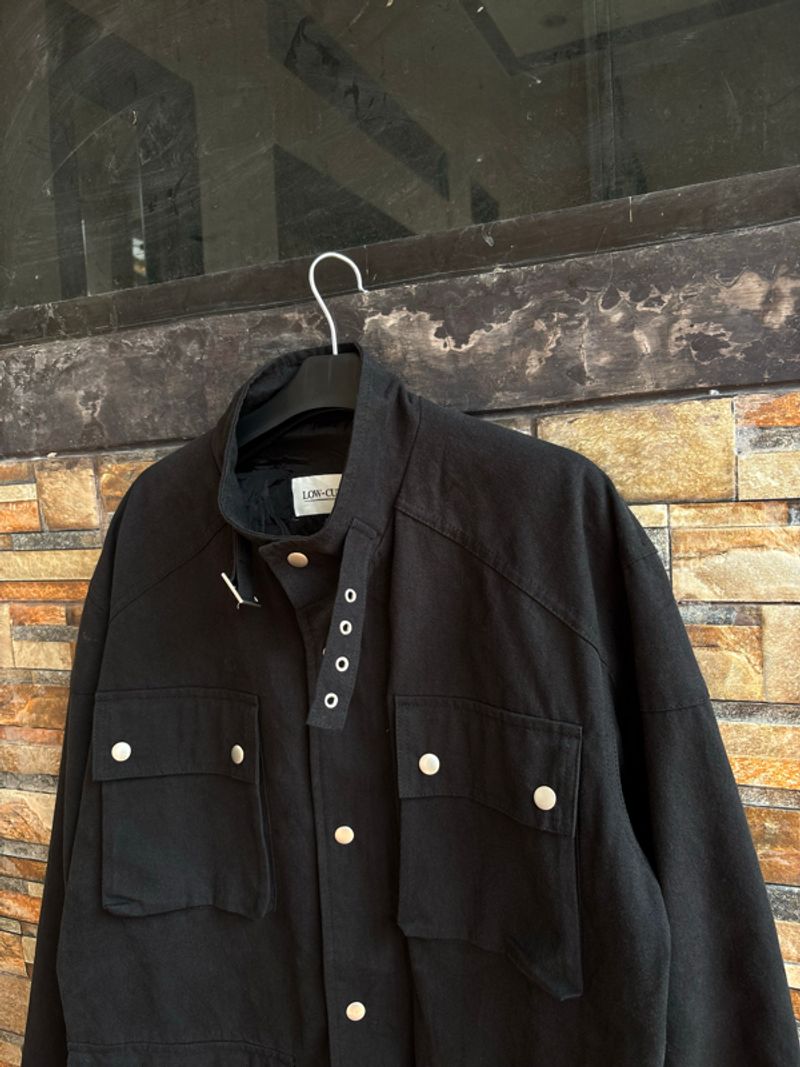 [Termurah] Low Cut Canvas Military Parka Jacket Multipockets, foto 4