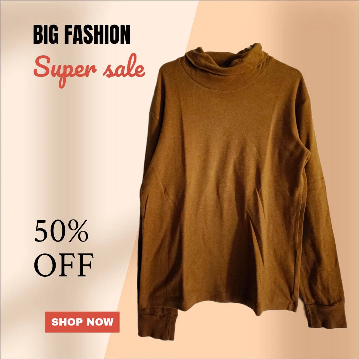 Uniqlo Casual Sweater Pria brown