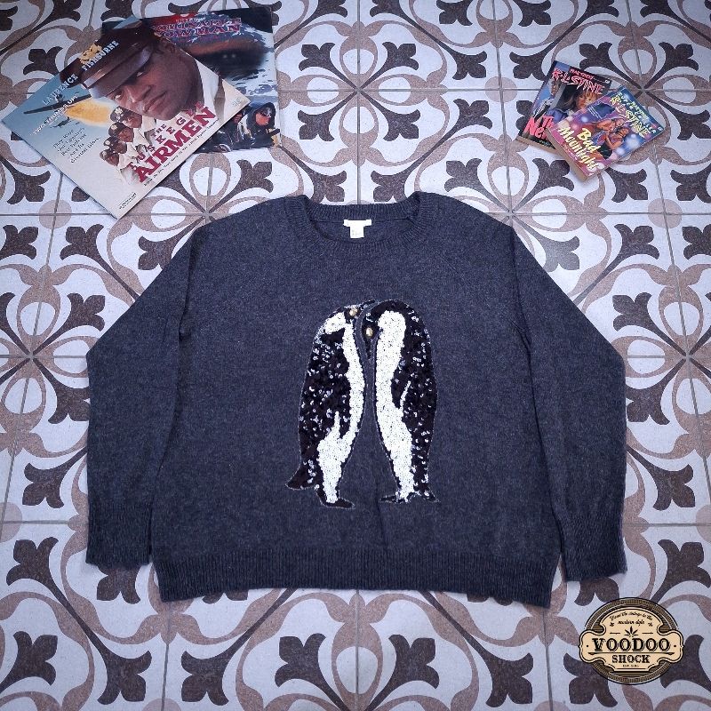 VOODOO - 475 - Vintage Oversize Sequins Penguin Characters, foto 2