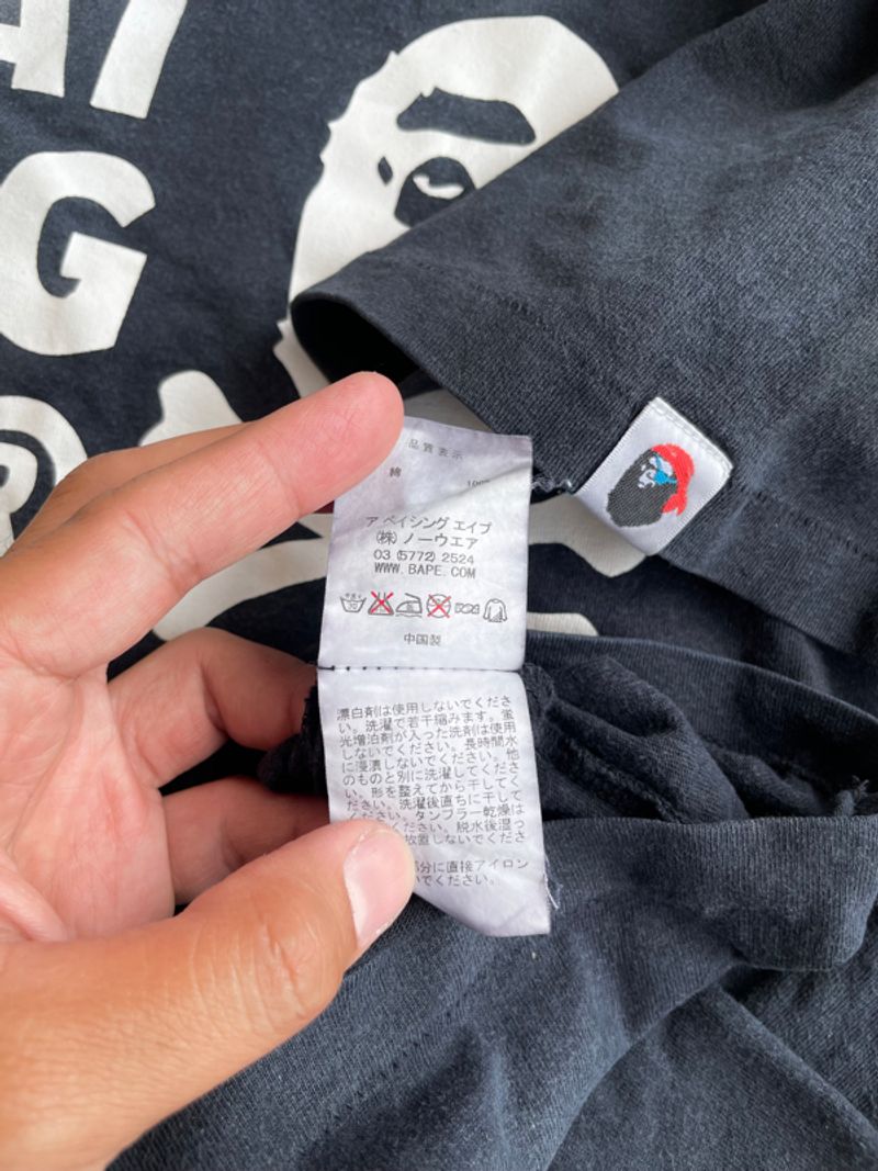 A BATHING APE  BAPE PIRATES STORE TEE SINGLE STITCH SUNFADES, foto 8