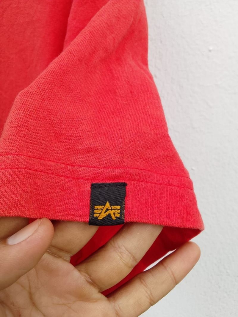 Alpha industries t shirt merah, foto 3