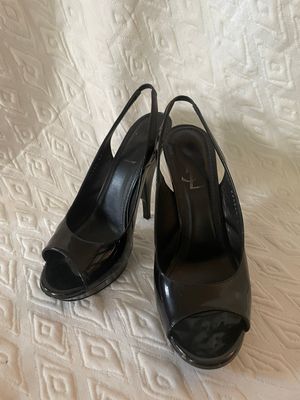YSL Patent Leather Platform Slingback