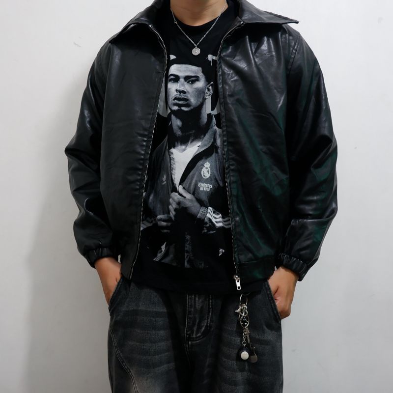Dazy Faux Leather Jacket (Korean looks), foto 2