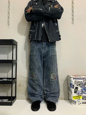 [GAVILAN] Baggy Jeans Multipocket Y2K 📌