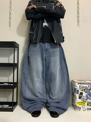 [OOTJ ORGN] Baggy Ballon Jeans Superwideleg📌