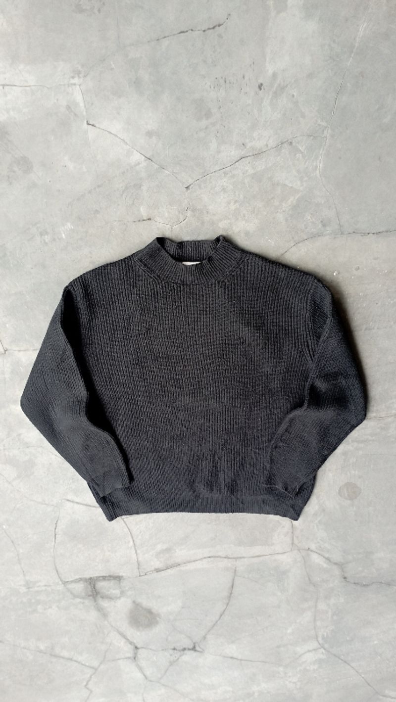 2000's Heavyweight Black Knitwear Boxy, foto 2