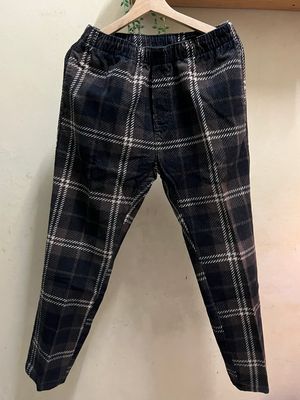 HNM Tartan Corduroy Long Pants
