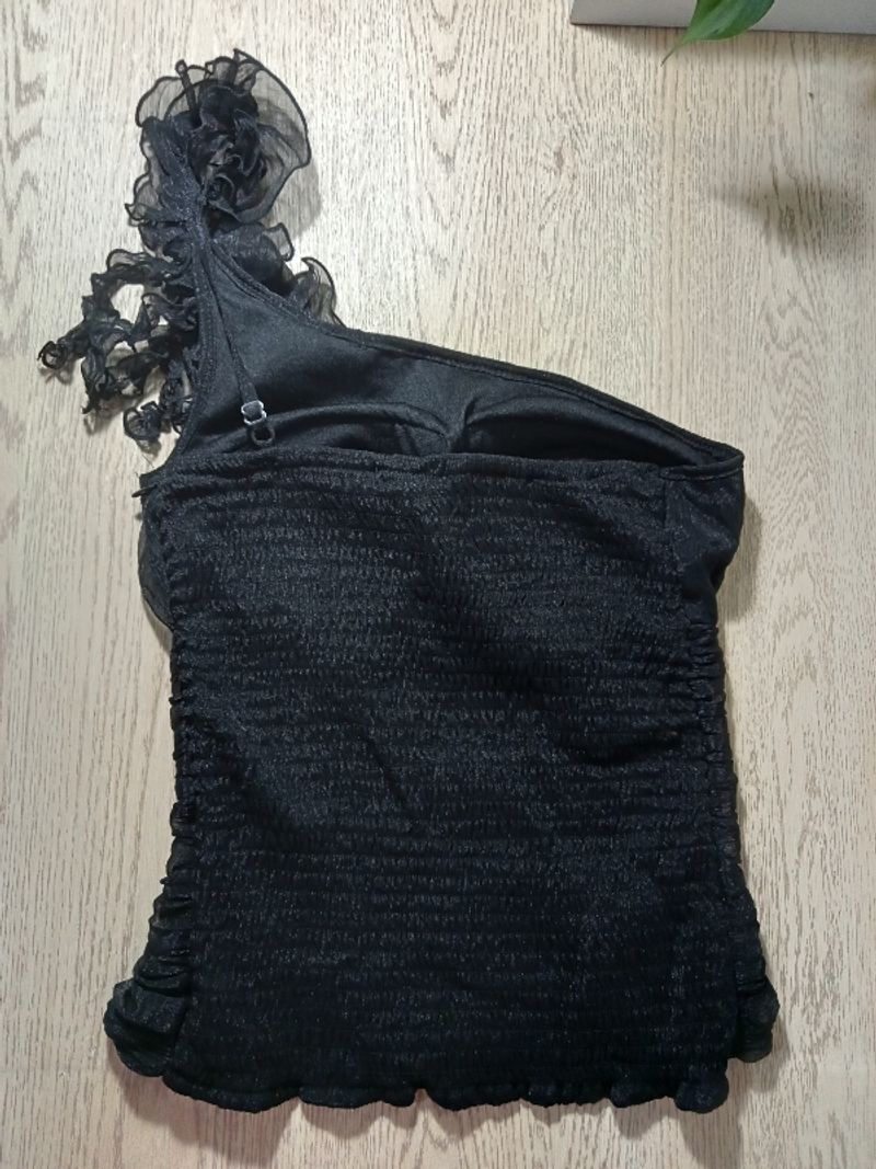 One Shoulder Ruched Ruffle Top, foto 6