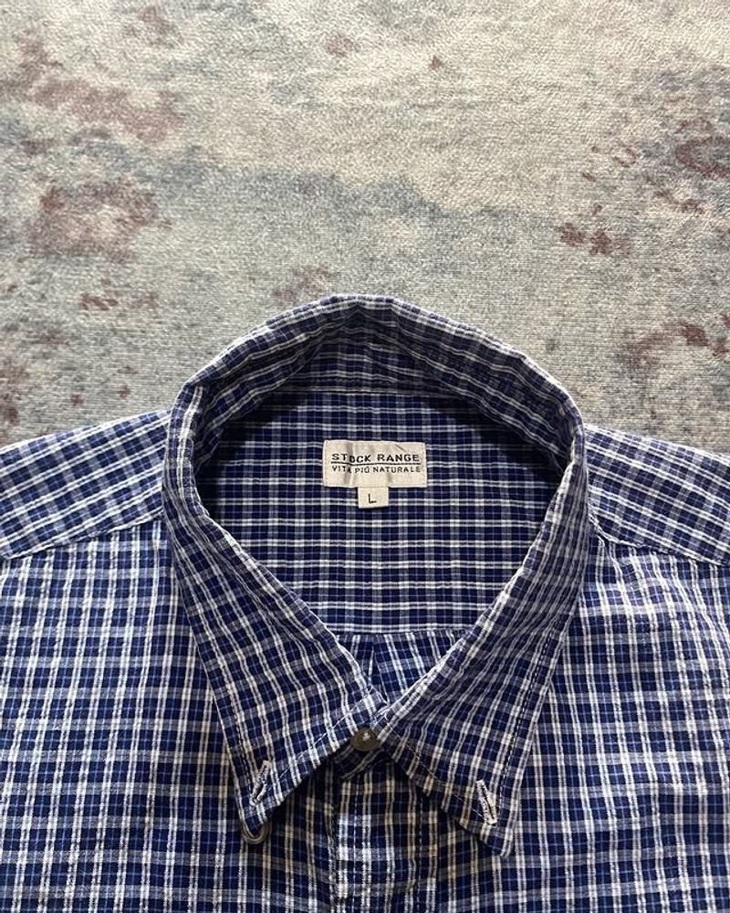 Stock Range Plaid Boxy Shirt Button Up, foto 3