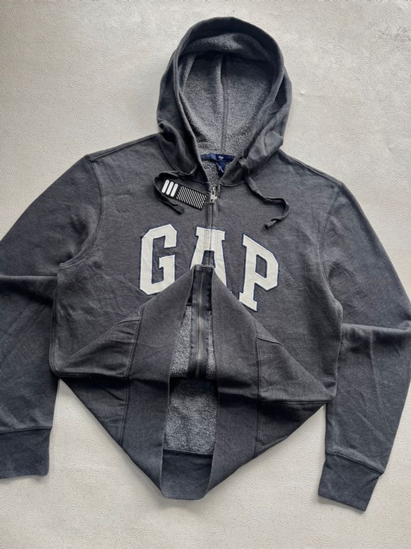 GAP ZIP HOODIE DARK GREY, foto 5