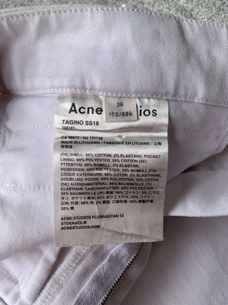 ACNE STUDIOS WOMENS WHITE SHORT PANTS, foto 7
