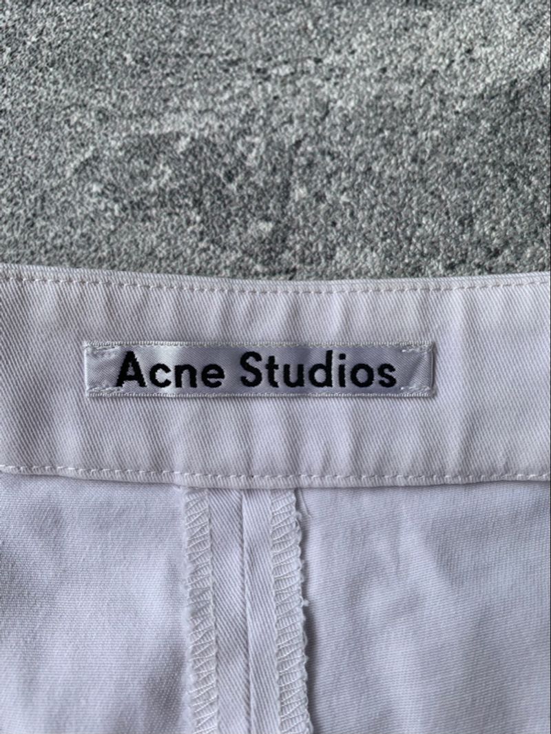 ACNE STUDIOS WOMENS WHITE SHORT PANTS, foto 6