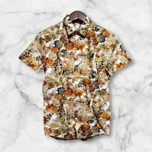 Kemeja Pantai Tropical slim fit New L fit M 70x47 BARU