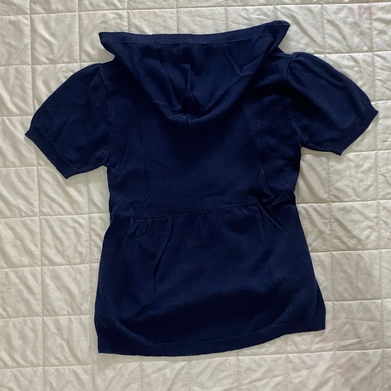 Y2K navy top, foto 8