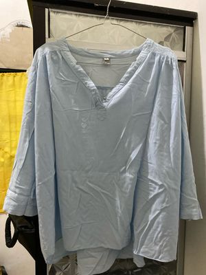 BLOUSE BABY BLUE RAYON