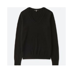 UNIQLO|Longsleeve Casual Vneck Knit Sweater Size L- Black