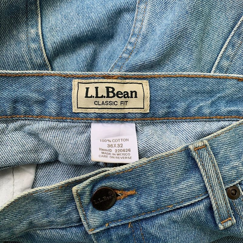 L.L.Bean Casual Minimalist Jeans Pria blue, foto 3