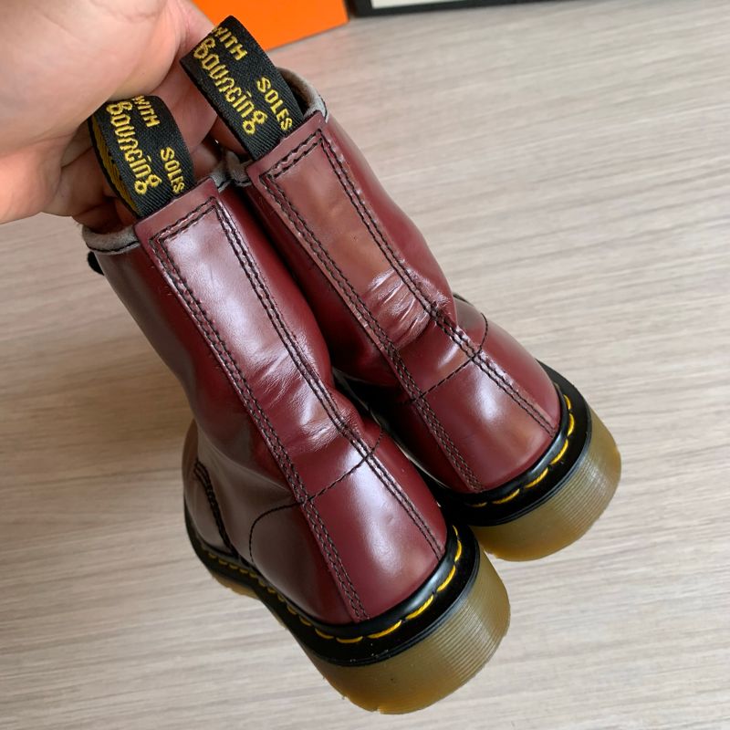DR MARTENS BOOTS SMOOTH LATHER CHERRY SIZE 37, foto 5