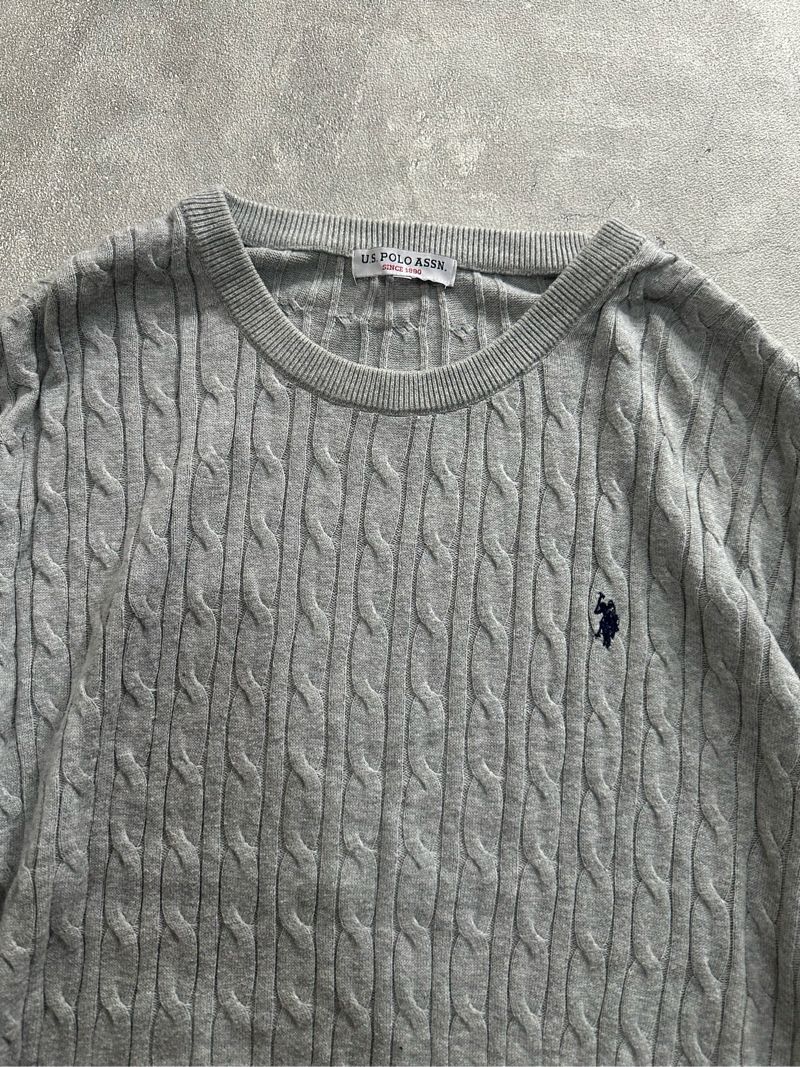 Vintage Casual Sweater Pria gray, foto 2