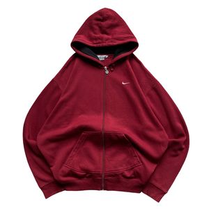 Nike Streetwear Vintage Hoody Pria red