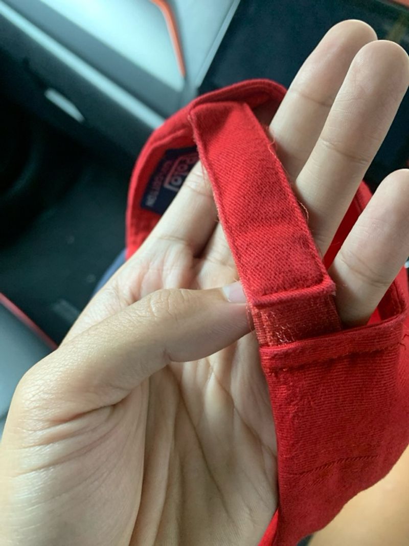 5 panel caps polo red & navy good condition, foto 4