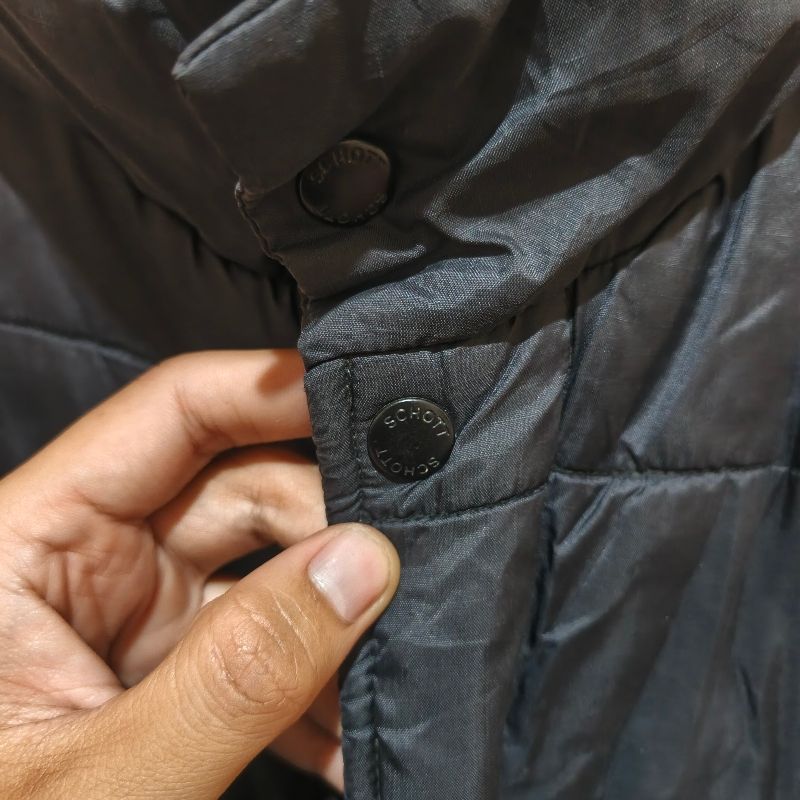 Vest gelembung schott nyc hitam, foto 4