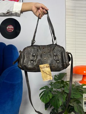 Brown vtg mini shoulder bag