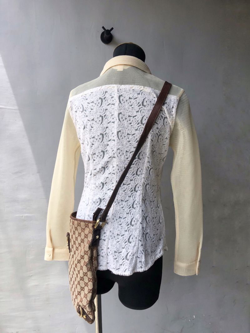 DAZZLE Monogram Embroidery Shirt with Pocket, foto 2